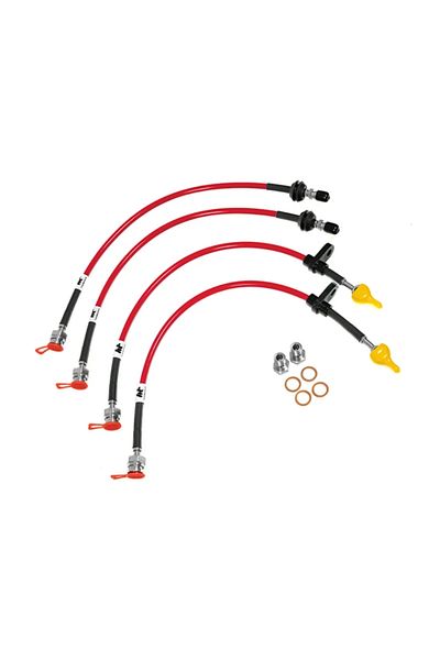 Forge Motorsport Bmw G87 M2 - G80 M3 - G82 M4 Steel Brake Hose - Red