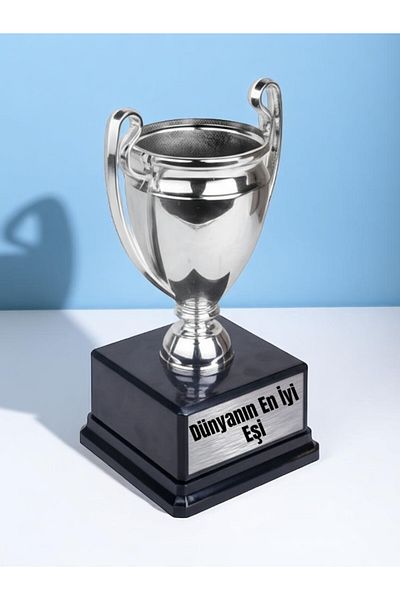 lili hediyelik World's Best Wife Printed Reward Success for Wife 23cm Championship Trophy Gift