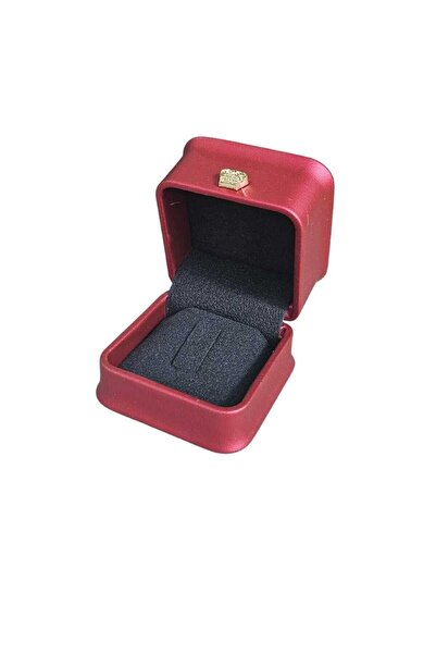 ÖZER KUTU Deri Yüzük Kutusu Lüks (Kırmızı)