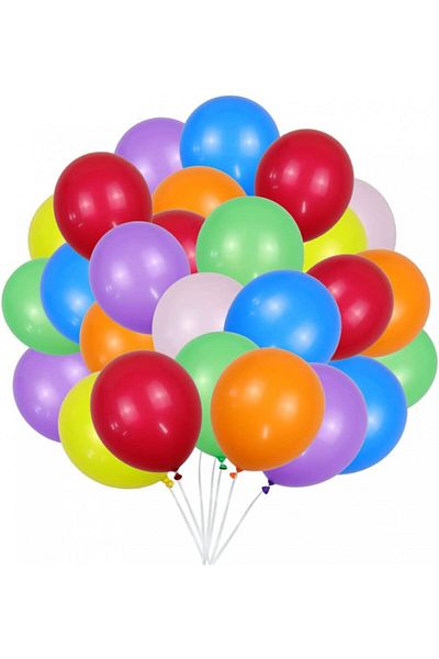 Neijiaer Set of 50 Jiaer Sentai balloons, latex, multicolor, 30 cm