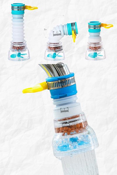 devhome 360 °   Swivel Head Faucet Filter Accordion Filter Water Saving, Anti-Limescale, Filtered Head
