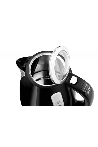 ETA Ela Digi 9598 90020 kettle, 1.7 L, 2100 W, stainless steel, temperature control, black