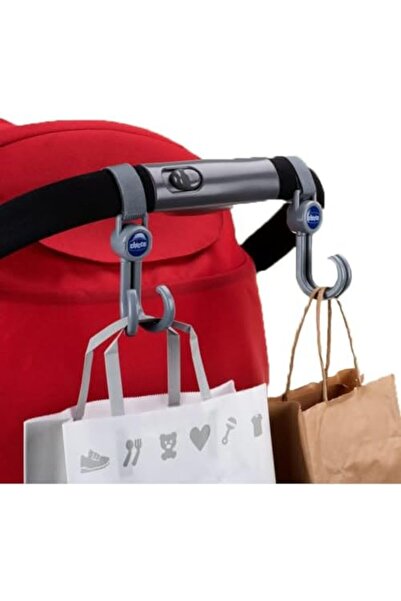 Chicco Universal Stroller Hook Set 2 Pieces, Grey