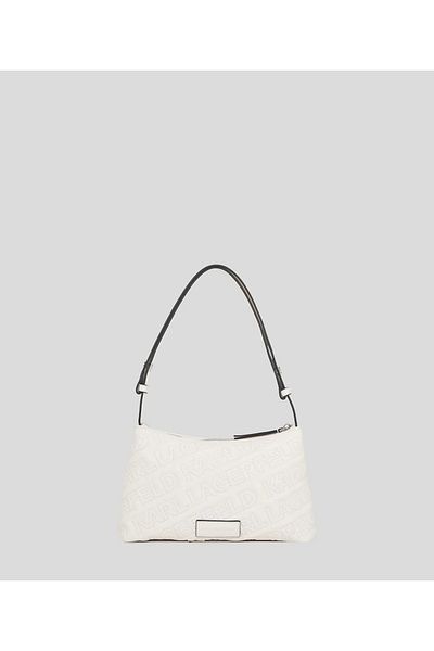 Karl LagerfeId Essential Quilt Shoulder Bag White 241W3023 A110