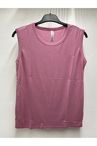 Şen تي شيرت نسائي شاب بأكمام صفرية بلون واحد من القطن الممشط والليكرا