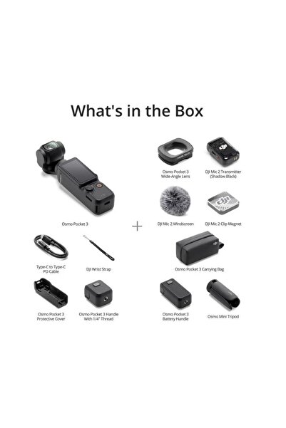 DJI Osmo Pocket 3 Creator Combo | Vlogging Camera 4K 120 FPS Video | 3 Axis Stabilization