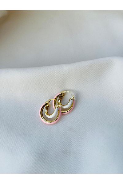 ESDE Pink Dangle Earrings Steel Do Not Tarnish