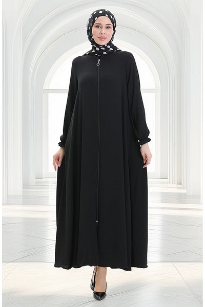 sefamerve Με φερμουάρ Mevlana Ferace 4106-04 Μαύρο