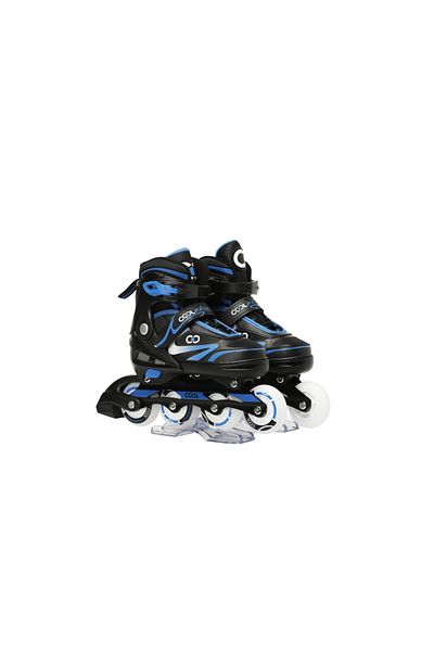 Cool Wheels Glow Style Light up 4 Wheels 2+2 Adjustable Roller Skates