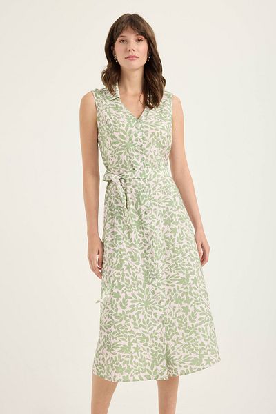 Masha Kate Patterned Shirt Dress