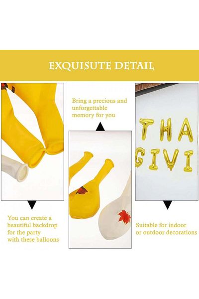 SUNSK Party Balloon Set, Latex/foil, Yellow