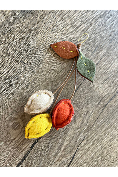 Büyük Hanım Fruit Design Chunky Fabric Holiday Earrings