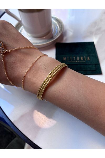 Miltonia Magnetic Gold Glitter Bracelet
