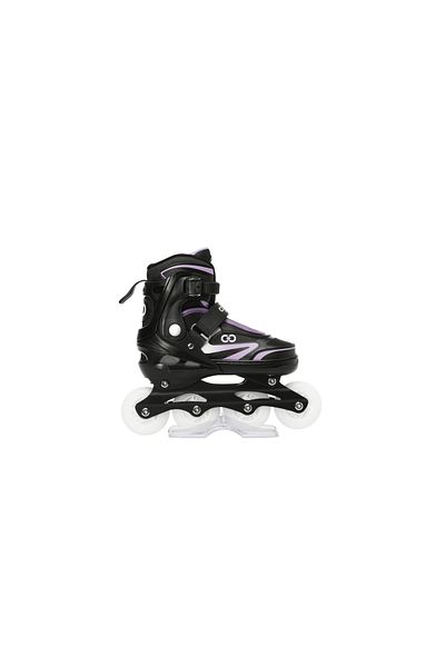 Cool Wheels Glow Style Light up 4 Wheels 2+2 Adjustable Roller Skates