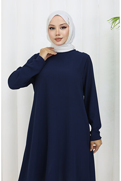 sefamerve Asimetrik Prenses Tunik 4101-08 Lacivert
