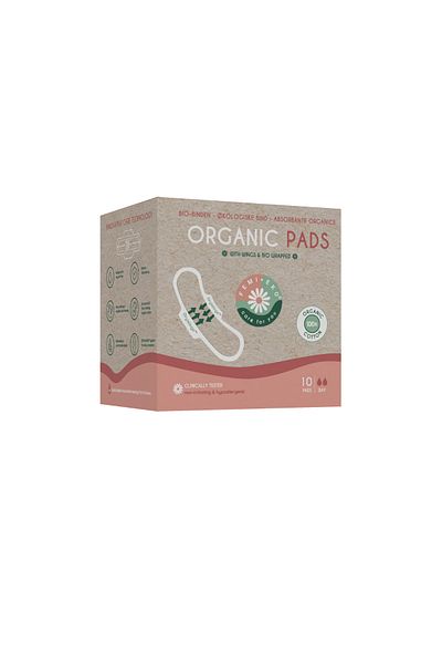 FemiEko Absorbante din bumbac Femieko DryWings, 100% compostabil & biodegradabil, 2 picaturi, fara p