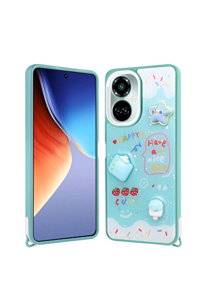 Tılsım Tekno Tecno Camon 19 Kılıf Parlayan Simli Kabartma Figürlü TSTK Cevze ...