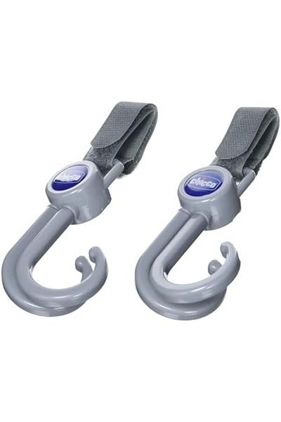 Chicco Universal Stroller Hook Set 2 Pieces, Grey