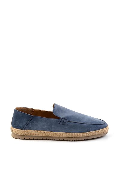 Bambi Ανδρική εσπαντρίγια Navy Blue Leather E01589500002