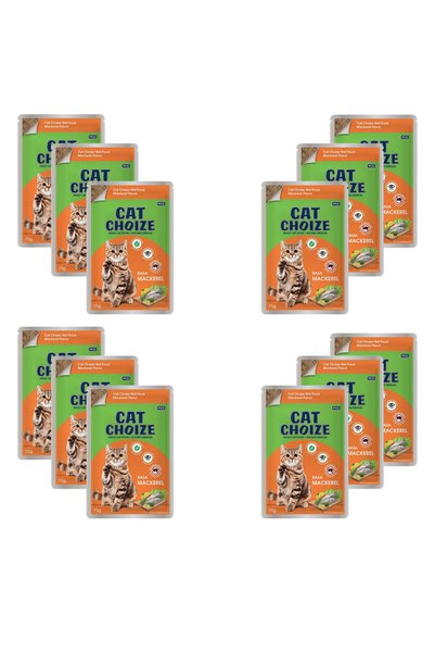 Cat Choize Adult Cat Wet Food Mackerel Flavor 75 g x 12