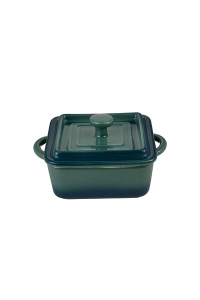 Bergner EXCALIBUR vase de copt din gresie set 2 buc verde 250ml