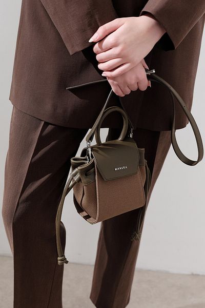 Manuka Mini Bag with Canvas Cover Brown