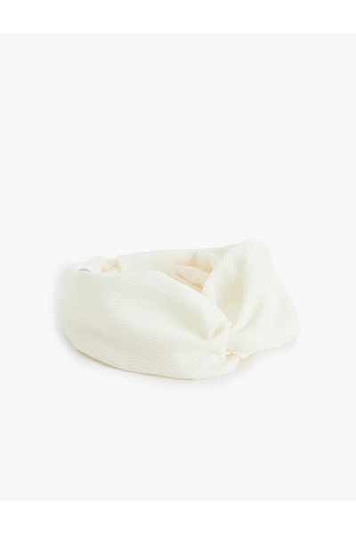 Koton Textured Headband with Knot Detail