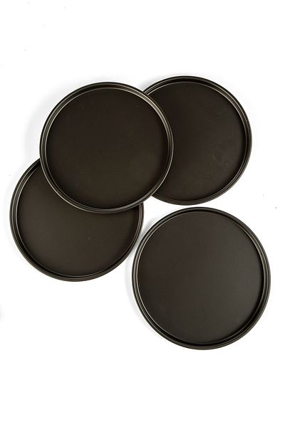 Lizzy 4-Piece Black Handleless Presentation Tray