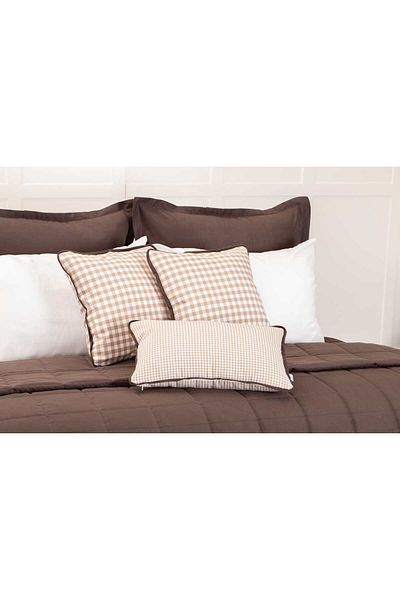 LUFA HOME Suede Double Bedspread Set