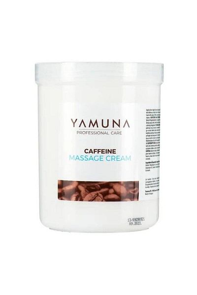 Yamuna Cremă de masaj Yamuna cu cafeină, anticelulitică, stimulează circulația, elimină apa și grăsimea.