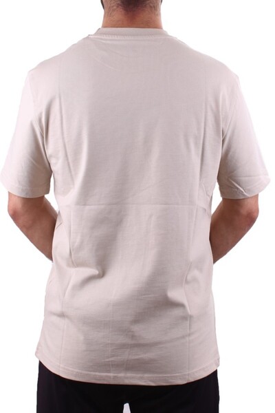 Twister Jeans 2323 Beige Casual Cotton Printed Crew Neck Men's T-Shirt