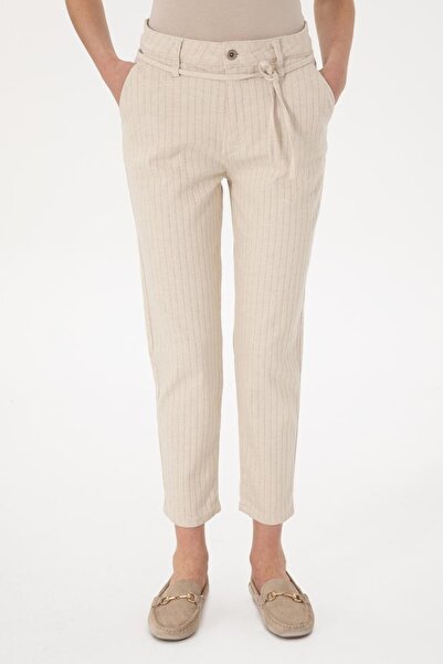 U.S. Polo Assn. Liliana U.S Polo Assn Kadın Jean Pantolon 2114945 Ecru