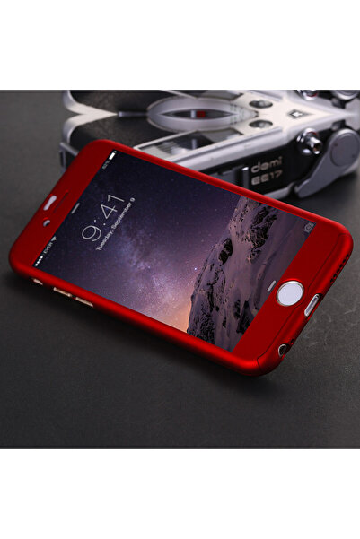 OEM Калъф за Apple iPhone 6 / Apple iPhone 6S, червен, с пълно покритие на 36...