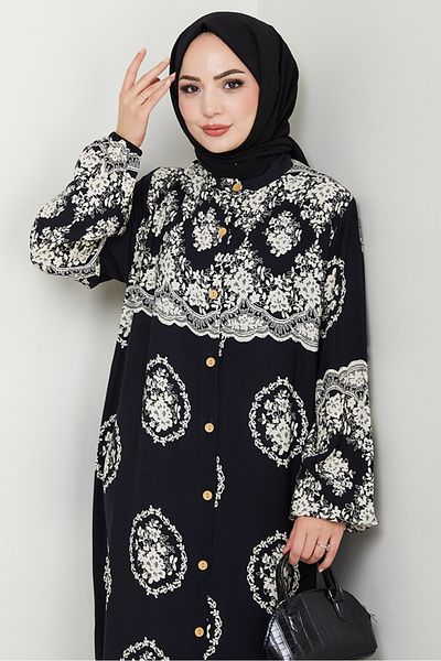 Bestenur Φόρεμα Ravel Woven Viscose 1547 - Μαύρο
