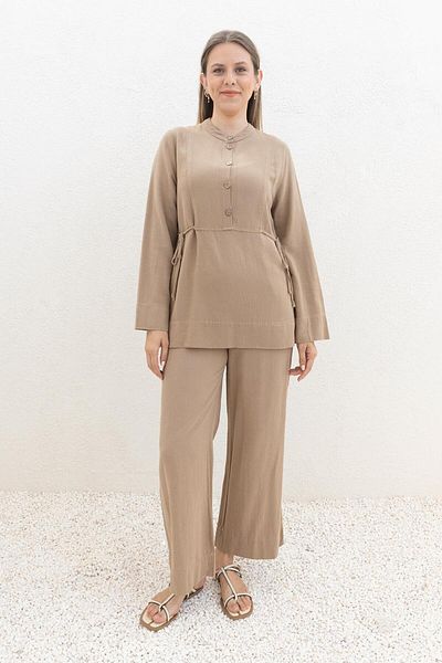 ALLDAY Mink-Tie Detailed Trousers Suit