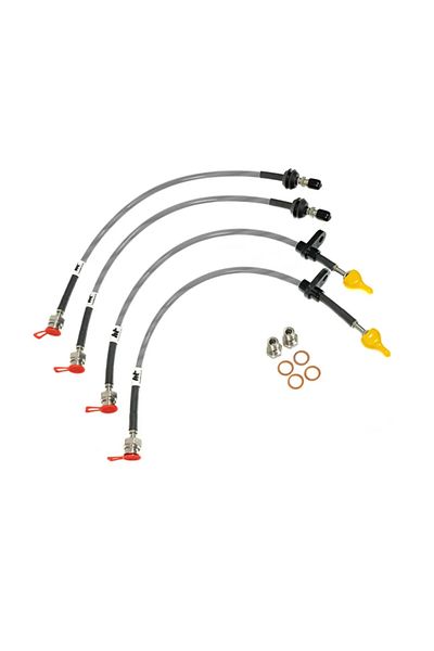 Forge Motorsport Audi S3 8Y Steel Brake Hose - Transparent Plain