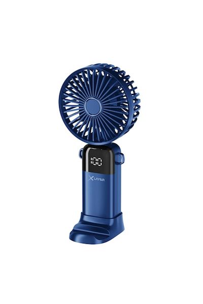 xLayer Ventilator portabil silentios XLayer, 5 trepte de viteza, acumulator 1200 mAh, blue