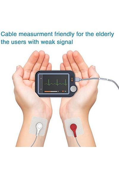 wellue ECG Monitor, Heart Monitor with EKG, Bluetooth Heart Monitoring Device with iOS & Android App