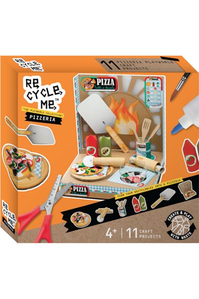 OEM DIY educational game "Build your own pizzeria" from recycled materials