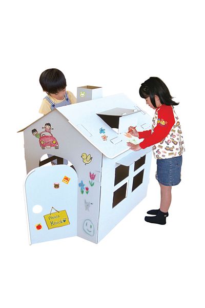 CARBOY Căsuță din Carton pentru Colorat Joc Creativ