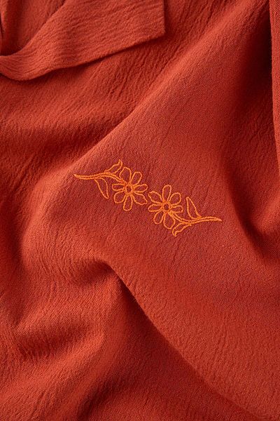 WWF Market Πουκάμισο Flower Muslin - Πλακάκι