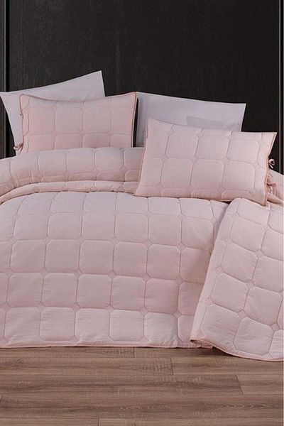 Çeyiz Diyarı Cratos Comfort Double Bedspread Powder