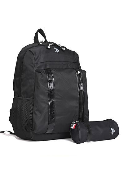 U.S. Polo Assn. SUA Polo Assn. Set rucsac școală unisex + suport stilou – PLCAN24355 Negru