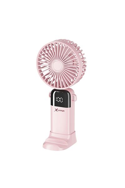 xLayer Ventilator portabil silentios XLayer, 5 trepte de viteza, acumulator 1200 mAh, pink