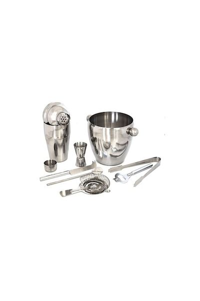 Palmonix Drink and cocktail preparation set, stainless steel, 8 pieces