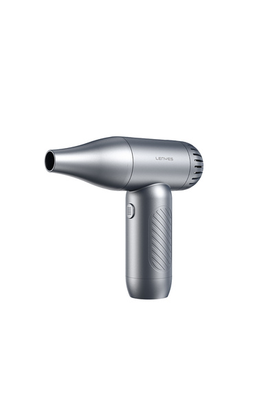 Lenyes LTF02 Dijital LED Göstergeli 4 Kademeli Çok Fonksiyonlu Üfleme/Çekme Turbo El Fanı Gri