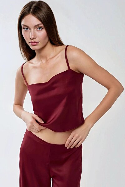 Hiccup Main Square Neck Satin Blouse