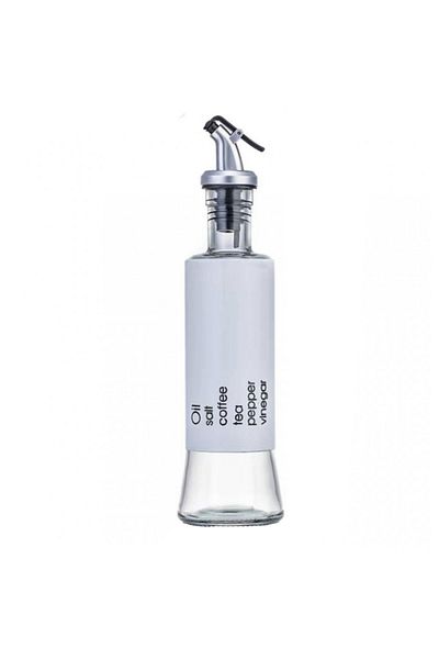 PUFO Recipient de sticlă Savor pentru ulei și oțet, 300 ml, alb
