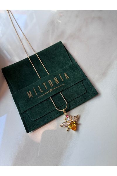 Miltonia Bee Steel Necklace