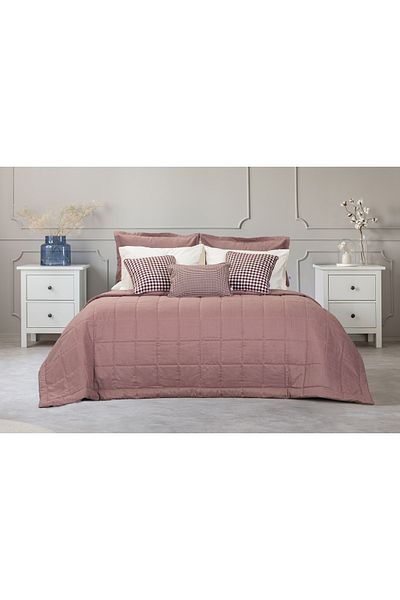 LUFA HOME Suede Double Bedspread Set